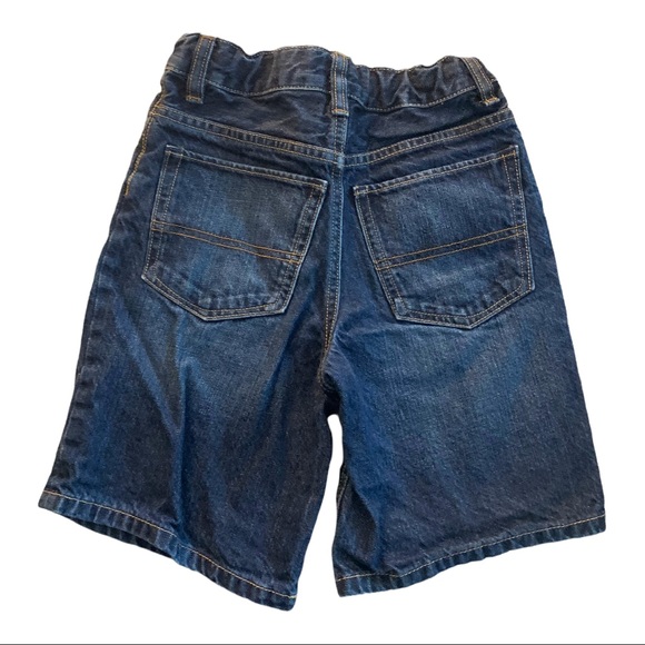 Oshkosh B’Gosh Blue Jean Denim Shorts Elastic Adjustable Waist Girls Size 7 - Picture 3 of 6